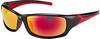 uvex Unisex – Erwachsene, sportstyle 211 Sportbrille, black red/red, one size