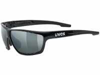 uvex Unisex – Erwachsene, sportstyle 706 Sportbrille, black/silver, one size
