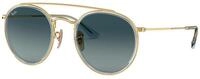 Ray-Ban Unisex-Erwachsene RB3647N-91233M Sonnenbrille, Gold (Dorado), 0,Rechteckig