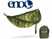 ENO Doublenest Hängematte Geo Green Soft Atmungsaktives Gewebe 70 Denier High