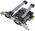 LogiLink PCI Express Karte mit 2X Seriell Ports (RS232, 9-pin)