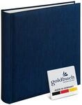 goldbuch 31 708 Fotoalbum Summertime, Fotobuch 30 x 31 x 6 cm, Leinen Blau