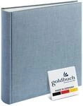 goldbuch 31607 Fotoalbum Summertime Trend 2, Fotobuch 30x31x6 cm, Blaugrau
