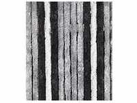BRUNNER Chenille Flauschvorhang 56 x 205 cm grau/anthrazit/schwarz
