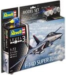 Revell Modellbausatz Flugzeug 1:72 - F-14D Super Tomcat im Ma&szlig;stab 1:72, Level 3,