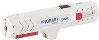 JOKARI 30161 Entmanteler f&uuml;r Netzwerkkabel mit d&uuml;nner Auߟenisolierung, weiss L 124