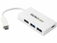 StarTech.Com 4 Port USB-C Hub - USB C und 3x USB-A - USB 3.0 Hub - Weiß - 4 Port USB