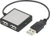Renkforce 4 Port USB 2.0-Hub Silber