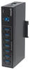 Manhattan 164405 7-Port USB 3.0 Hub für Industrieanwendungen sieben Typ A-Ports