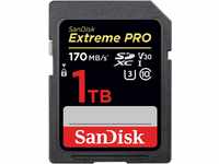 SanDisk Extreme PRO 1TB SDXC Memory Card up to 170MB/s, UHS-1, Class 10, U3, V30