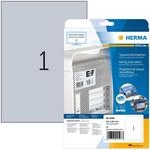 HERMA 4593 Typenschild Folien-Etiketten silber, 10 Blatt, 210 x 297 mm, 1 pro A4