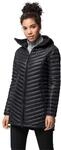 Jack Wolfskin Damen Atmosphere Coat Winddichter Daunenmantel, Schwarz, XL EU