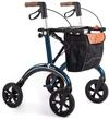 Premium Rollator aus Carbon von Saljol, schicker Reisebegleiter mit Weich-Reifen,