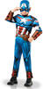 Rubie 's 640833s Marvel Avengers Captain America Deluxe Kind Kostüm, Jungen, klein