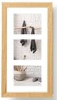 walther design Bilderrahmen natur 3x 13x18 cm Galerie mit Passepartout, Home