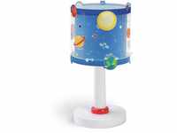Dalber Kinder Tischlampe Nachttischlampe Planeten Raum Blau 41341, Fest, 15 x 15 x 30