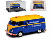 Volkwagen T1 Blau Gelb Transporter Kasten Kundendienst Samba Bully Bus...