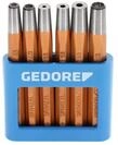 GEDORE Nietzieher und -kopfsetzer-Satz, 6-teiliges Set, geh&auml;rtet f&uuml;r
