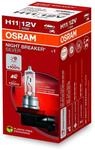 Osram Night Breaker Silver H11, +100% mehr Helligkeit, Halogen-Scheinwerferlampe,