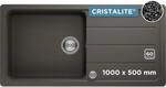 SCHOCK Granitsp&uuml;le Formhaus D-100L Asphalt I Einbausp&uuml;le f&uuml;r 60 cm Unterschrank I
