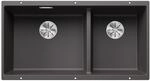 BLANCO SUBLINE 480/320-U | Granitsp&uuml;le aus SILGRANIT felsgrau | 2 in 1: zwei...