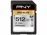 PNY Pro Elite SDXC card 512GB Class 10 UHS-I U3 100MB/s