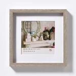 walther design Bilderrahmen grau 30 x 30 cm mit Passepartout, Stockholm EA339D