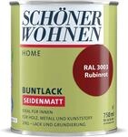 Sch&ouml;ner Wohnen DurAcryl Buntlack Rubinrot 750ml RAL 3003 Seidenmatt
