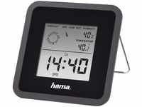 Hama digitale Wetterstation (Raumthermometer, Hygrometer, digitale Anzeige von