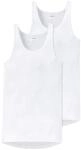 Schiesser Herren 2 PACK Unterhemd ohne Arm - Original Feinripp