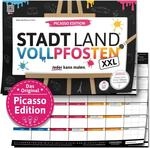 DENKRIESEN Stadt Land VOLLPFOSTEN Picasso Edition | DIN A3 Spielblock | 23...