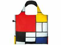 LOQI Museum Piet Mondrian Red Yellow Blue Black Einkaufstasche / Reisetasche