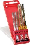 kwb Stichs&auml;gebl&auml;tter-Set f&uuml;r Holz und Metall (6-teilig,HCS-Stahl/Bi-Metall,