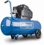 Scheppach Druckluft Kompressor HC105DC &ouml;lfrei, 100 L Kessel & 10 Bar Druck 