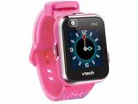 VTech KidiZoom Smart Watch DX2 pink mit Blümchen – Kinderuhr mit Touchscreen, zwei