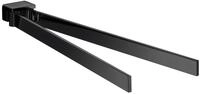 emco loft Handtuchhalter, 2-armig, schwenkbar, 437 mm, 055013341, Farbe: Schwarz