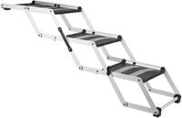 Trixie 3-stufige Klappstufen, Aluminium/Kunststoff/TPR, Breite 37 cm/H&ouml;he bis...