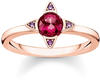 Thomas Sabo Damen-Ring Farbige Steine rosé 925 Sterlingsilber roségold vergoldet