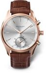 KRONABY Hybrid Smartwatch Herrenuhr Leder Braun - Analoge Connected Uhr 10 ATM