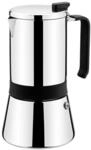 Monix Aroma | Italienische Kaffeemaschine, 18/10, Edelstahl, Grau (Stahl), 12 cm, 10