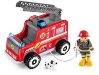 Hape Feuerwehr-Trupp Feuerwehrauto - Holz Feuerwehr Spielzeug und Einsatzfahrzeug