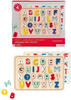 Petit Collage PTC319 Multi-Language Alphabet Wooden Tray Puzzle, Multicolor