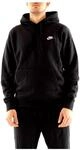 Nike Herren sportswear club fleece Hoodie, Black/Black/White, XXL EU