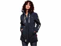 MARIKOO Damen Winter Jacke Winterjacke Mantel Outdoor wasserabweisend Softshell...