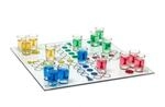 Out of the Blue 79/3943 - Glas Trinkspiel Ludo, mit 16 Gl&auml;sern und 2 W&uuml;rfeln,