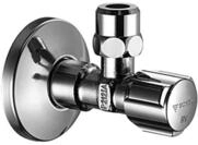 Schell Eckregulierventil Comfort 1/2 Zoll, chrom mit Doppel-R&uuml;ckflu&szlig;verhinderer