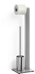 ZACK 40417 "ATORE" Toilettenbutler, Edelstahl matt, Silber, 20 x 18 x 72,6 cm
