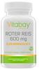 Vitabay Roter Reis 600 mg • 120 vegane Tabletten • Mit Monacolin K 2,9 mg...