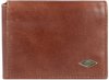 Fossil Brieftasche für Männer Ryan, Leder Trifold Dunkelbraun 10,16 cm L x 1,9 cm B