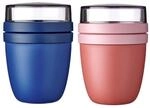 Mepal | Lunchpot Ellipse Mixed | Vivid Blue + Vivid Mauve | M&uuml;slibecher to go 